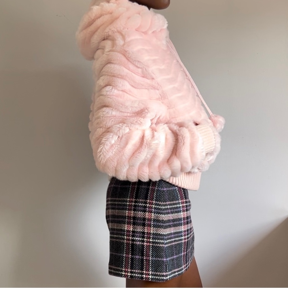 Y2K Pink Faux Fur Jacket - Picture 8 of 9